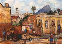Bo Kaap with Lions Head and Mosque - Kenneth Baker