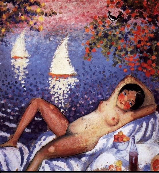 Nude in a Landscape, c.1922 - c.1923 - Сальвадор Дали