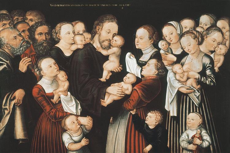 Christ blessing the Children, c.1540 - c.1550 - Лукас Кранах Старший