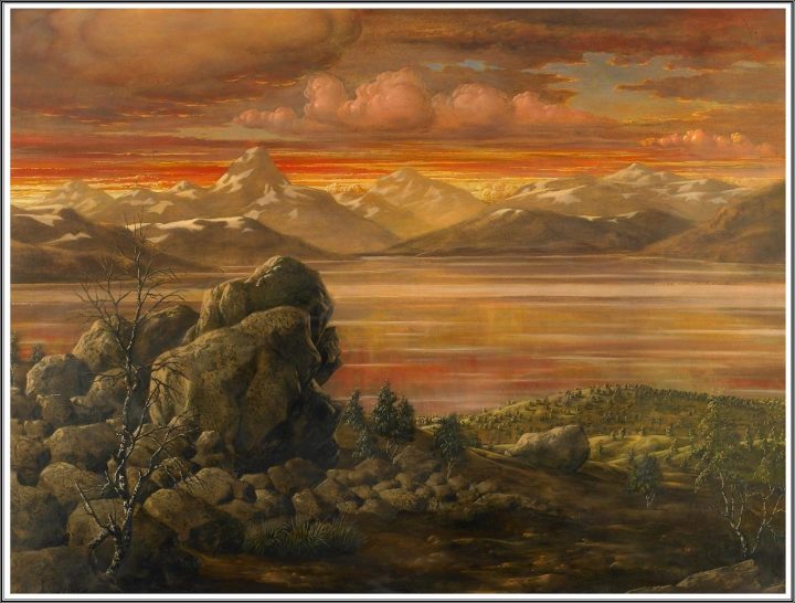 Mountain Landscape at Sunset, c.1939 - Werner Peiner