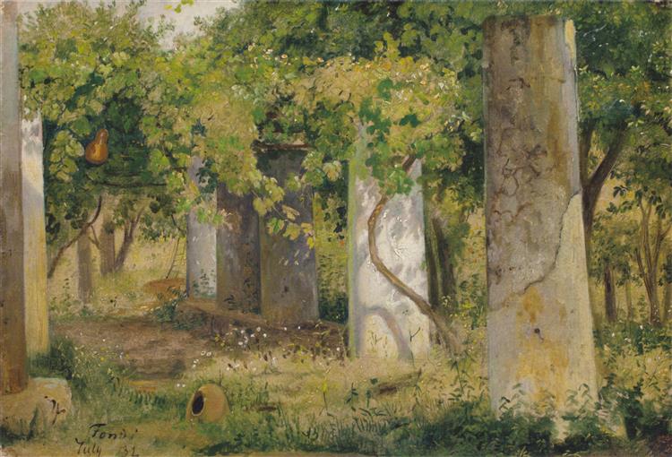 A Pergola with grapes, 1832 - Ernst Meyer