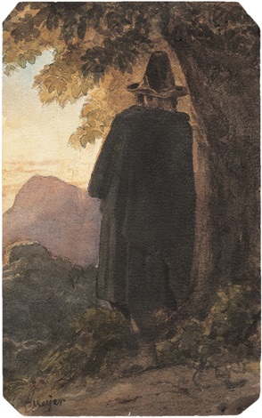 Shepherd in The Roman Campagna - Ernst Meyer