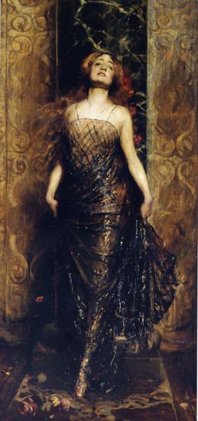 Portrait of Lyda Borelli, 1911 - Cesare Tallone
