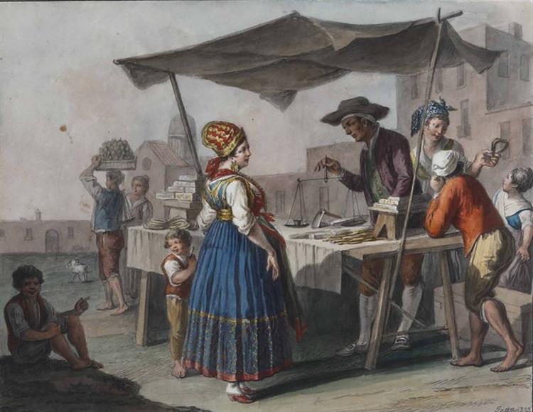 The Neapolitan nougat seller, 1823 - Saverio della Gatta