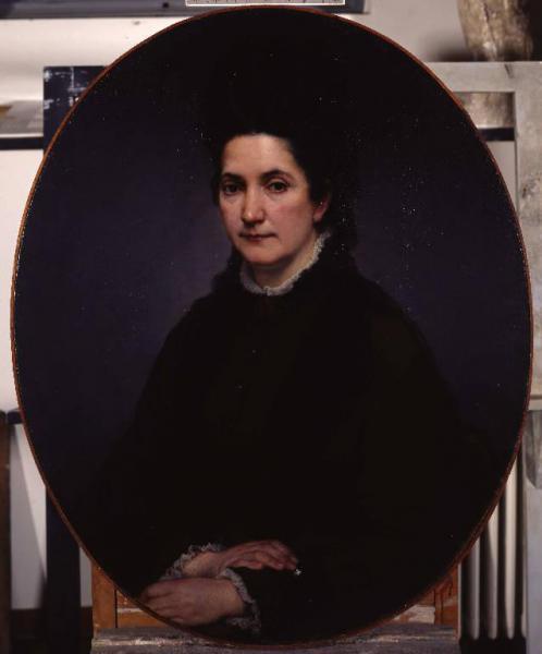Portrait of Angiolina Rossi Hayez, 1875 - Francesco Hayez