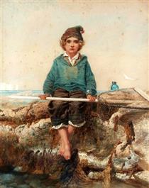 The little shrimper - Alfred Downing Fripp