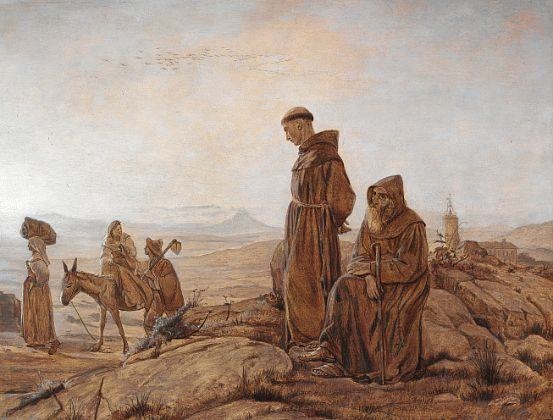 Two monks, 1861 - Carl Heinrich Bloch