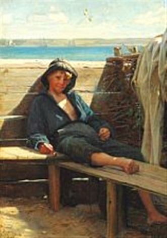 A fisherman boy, 1872 - Carl Heinrich Bloch