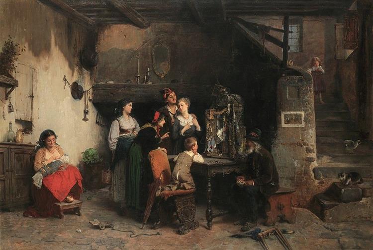 The merchant of sacred images, 1871 - Gerolamo Induno