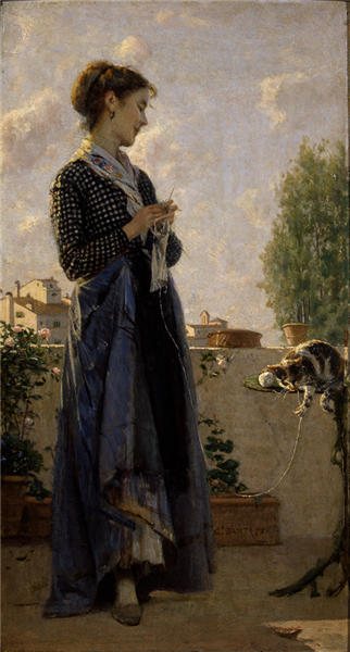 Tuscan peasant woman, 1875 - Кристіано Банті