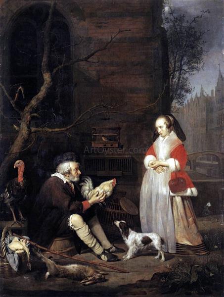 The Poultry Seller, 1662 - Gabriël Metsu