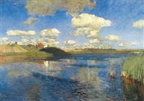 Lake. Russia (his last and unfinished work) - Isaak Levitán