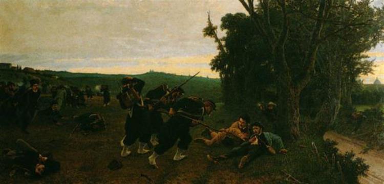 The death of Enrico Cairoli, 1868 - Carlo Ademollo