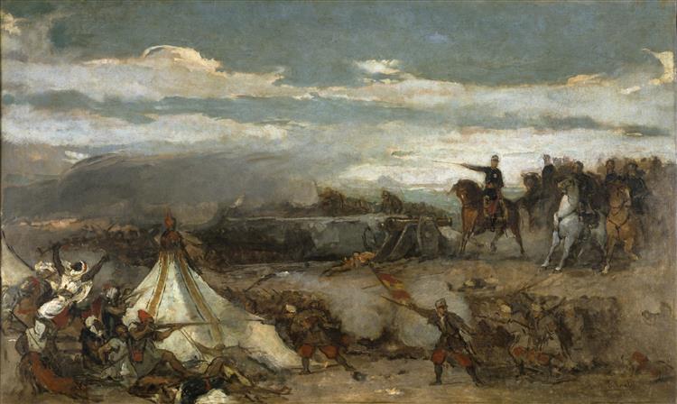 An Episode from the Battle of Tetuán, 1868 - Eduardo Rosales