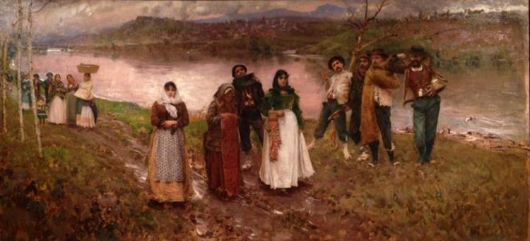Along the paternal river, 1888 - Francesco Paolo Michetti