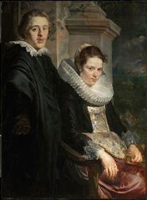 Portrait of a Young Married Couple - Jacob Jordaens