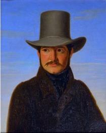 Portrait of the painter Fritz Petzholdt (1805-1838) - Jørgen Sonne