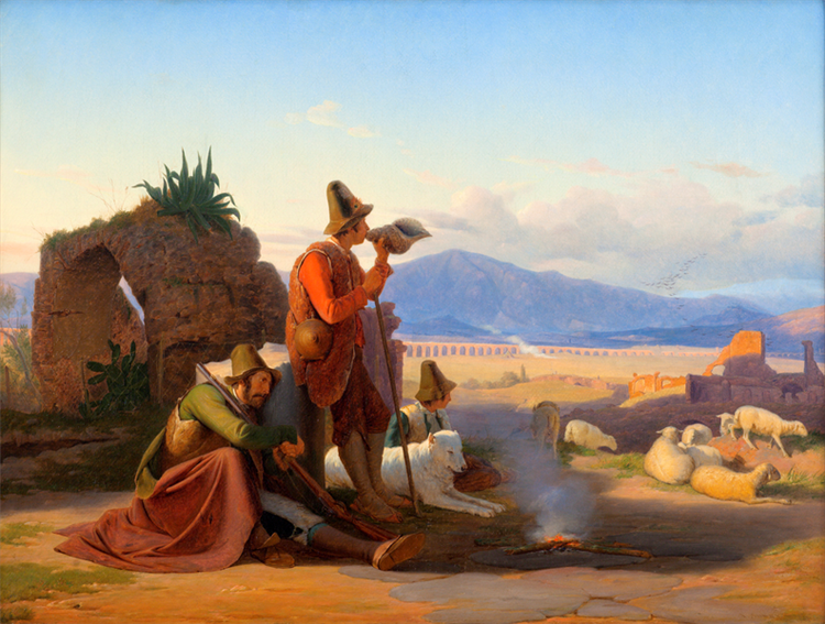 Shepherds in the Roman Campagna, 1835 - Jørgen Sonne