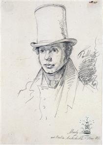 Portrait of Moritz Loehr - Leopold Pollak