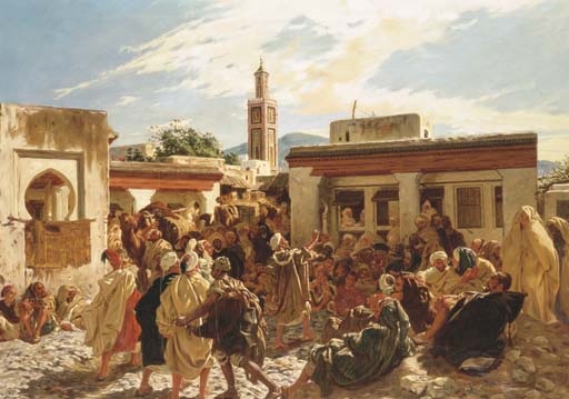 The Moroccan storyteller, 1858 - Alfred Dehodencq