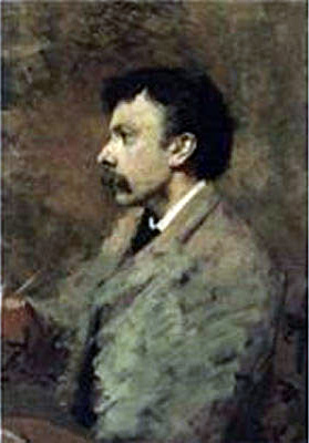 Portrait of Filiberto Petiti, 1880 - 1883 - Cesare Tallone