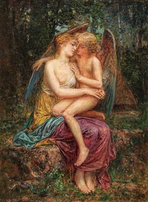 Eros and Psyche, 1880 - Diogène Maillart