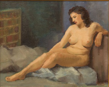 Study of a female nude, 1863 - Diogène Maillart