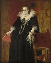 Anne of Austria, Consort of Emperor Mathias - Gaspar de Crayer