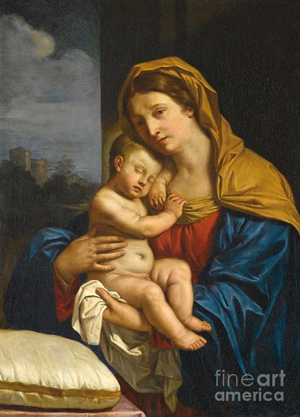 Madonna and Child - Giovanni Francesco Barbieri