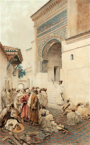 Gate of the Sidi Boumediene mosque, Tlemcen, 1890 - Gustavo Simoni