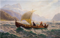 Boats coming home, Western Norway - Hans Dahl