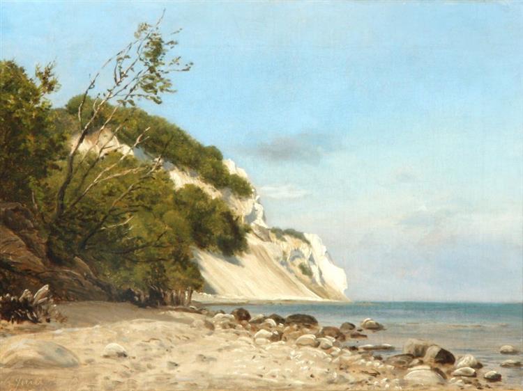 Summer day at Møns Klint, 1850 - Peter Christian Skovgaard