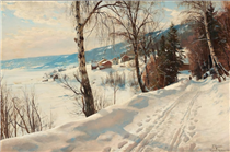 Winterscene from Vignaes - Peder Mørk Mønsted
