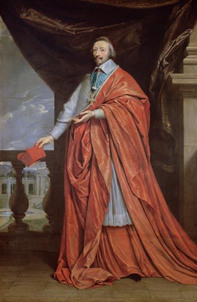 Portrait of Armand-Jean du Plessis, Cardinal Richelieu - Philippe de Champaigne