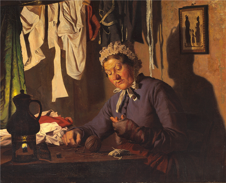 In the sewing room, 1885 - Wenzel Tornøe