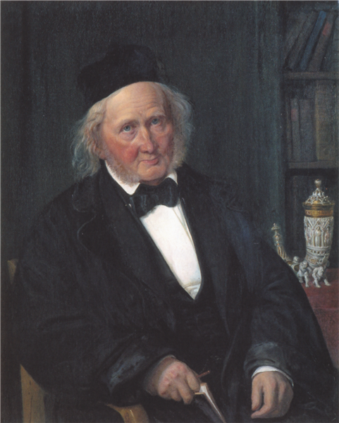 Portrait of B.S. Ingemann, 1860 - Wilhelm Marstrand