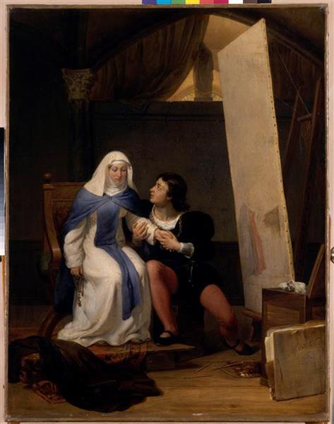 Filippo Lippi and Lucrezia Buti, 1822 - 德拉羅什