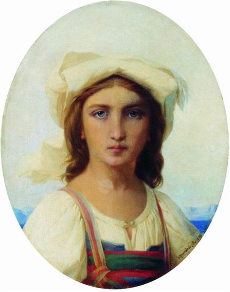Italian Girl, 1869 - Федір Бронников