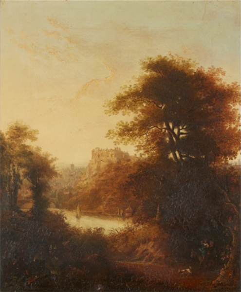 Durham Cathedral from the river - John Glover