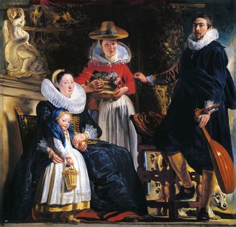 The Artist's Family in a Garden, c.1621 - Якоб Йорданс