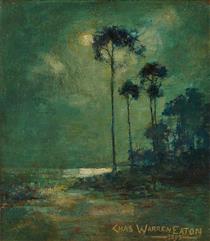 A Moonlit Night, Bloomfield, New Jersey - Charles Warren Eaton