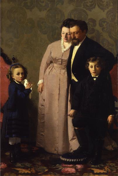 The Guidini family, 1873 - Giacomo Favretto