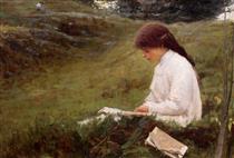 Girl reading - Noè Bordignon