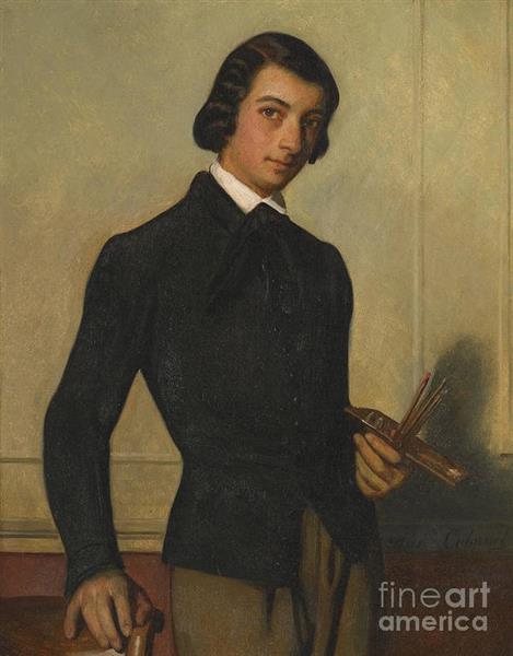 Portrait of a Young Artist, 1842 - Александр Кабанель