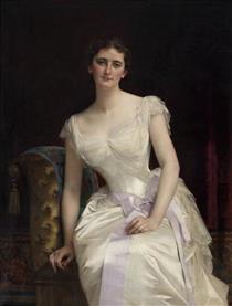 Portrait of Mary Victoria Leiter, the later Lady Curzon of Kedleston, Vicereine of India - Alexandre Cabanel