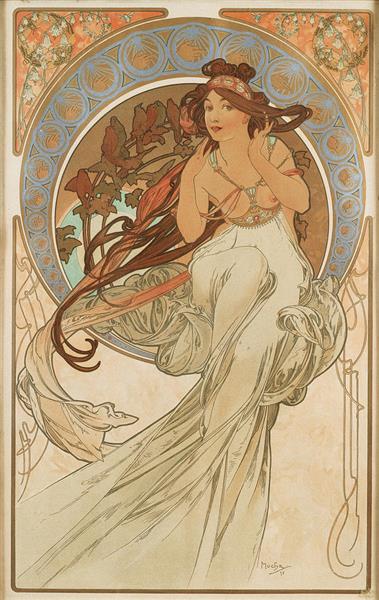 Music, 1898 - Alphonse Mucha