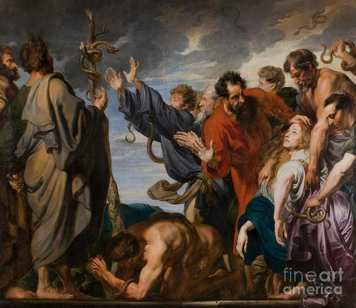 Moses and the Brazen Serpent - Anton van Dyck