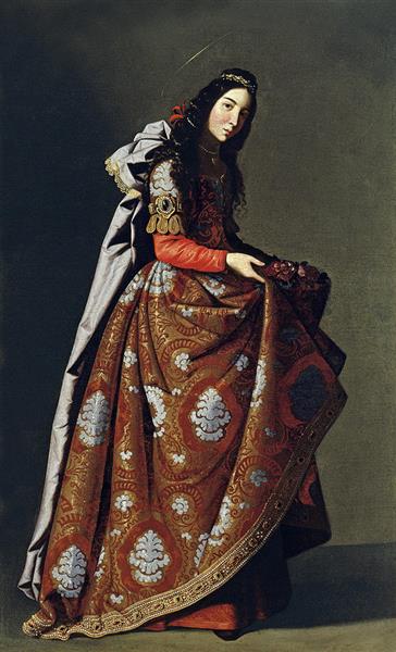 Portrait of Santa Casilda - 法蘭西斯科·德·祖巴蘭
