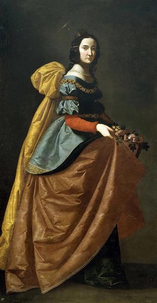 Saint Elizabeth of Portugal - Francisco de Zurbarán