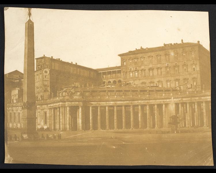 View of Saint Peter's square in Rome, 1848 - 1852 - Giacomo Caneva